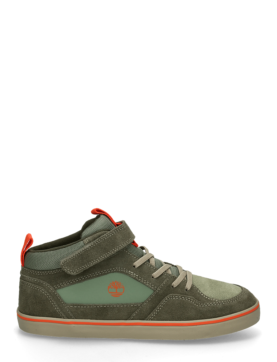 Timberland - MID HOOK & LOOP SNEAKER - hoher schnitt - ltgrnsde wdkgrn - 2