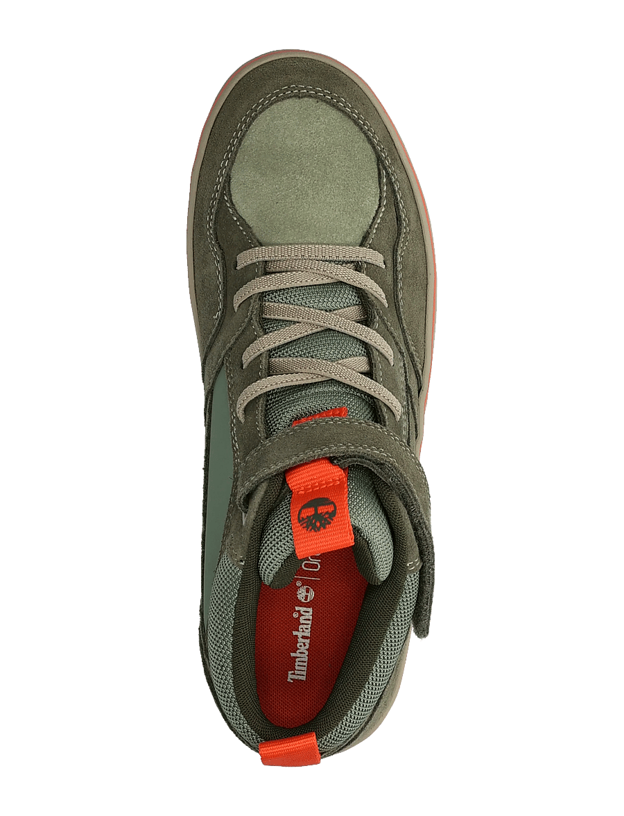 Timberland - MID HOOK & LOOP SNEAKER - hoher schnitt - ltgrnsde wdkgrn - 3