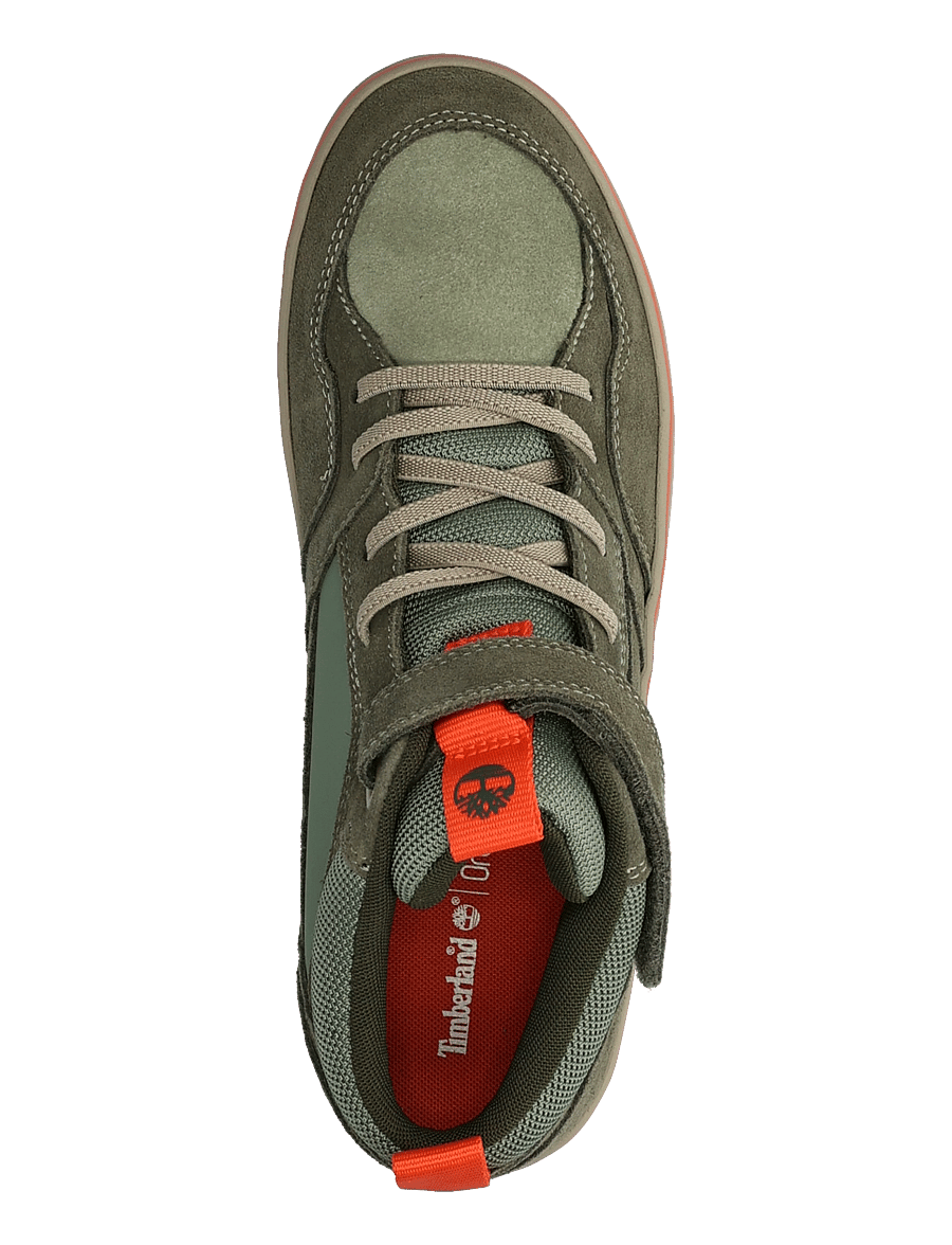 Timberland - MID HOOK & LOOP SNEAKER - madala säärega tossud - ltgrnsde wdkgrn - 3