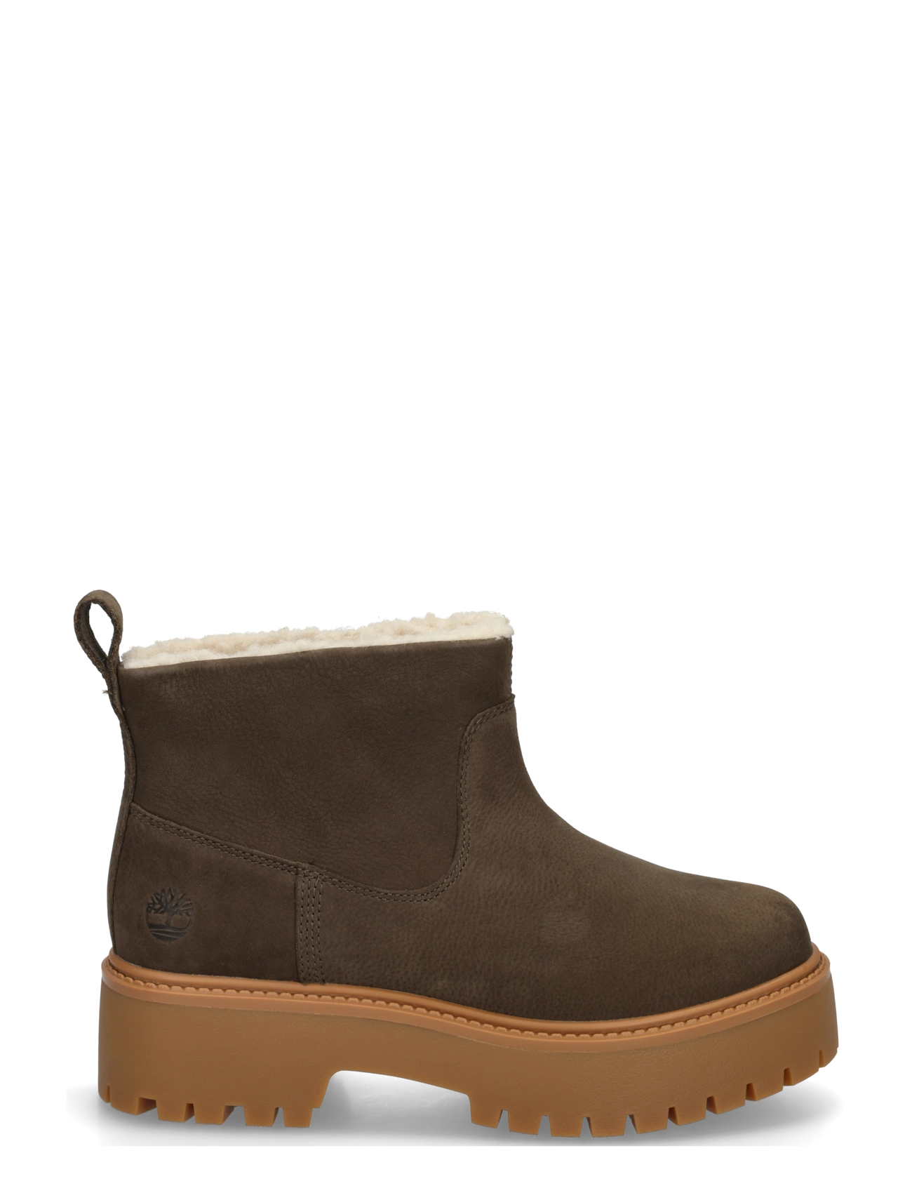 Timberland - MID WARM LINED BOOT - platta ankelboots - dk brn f grain - 2