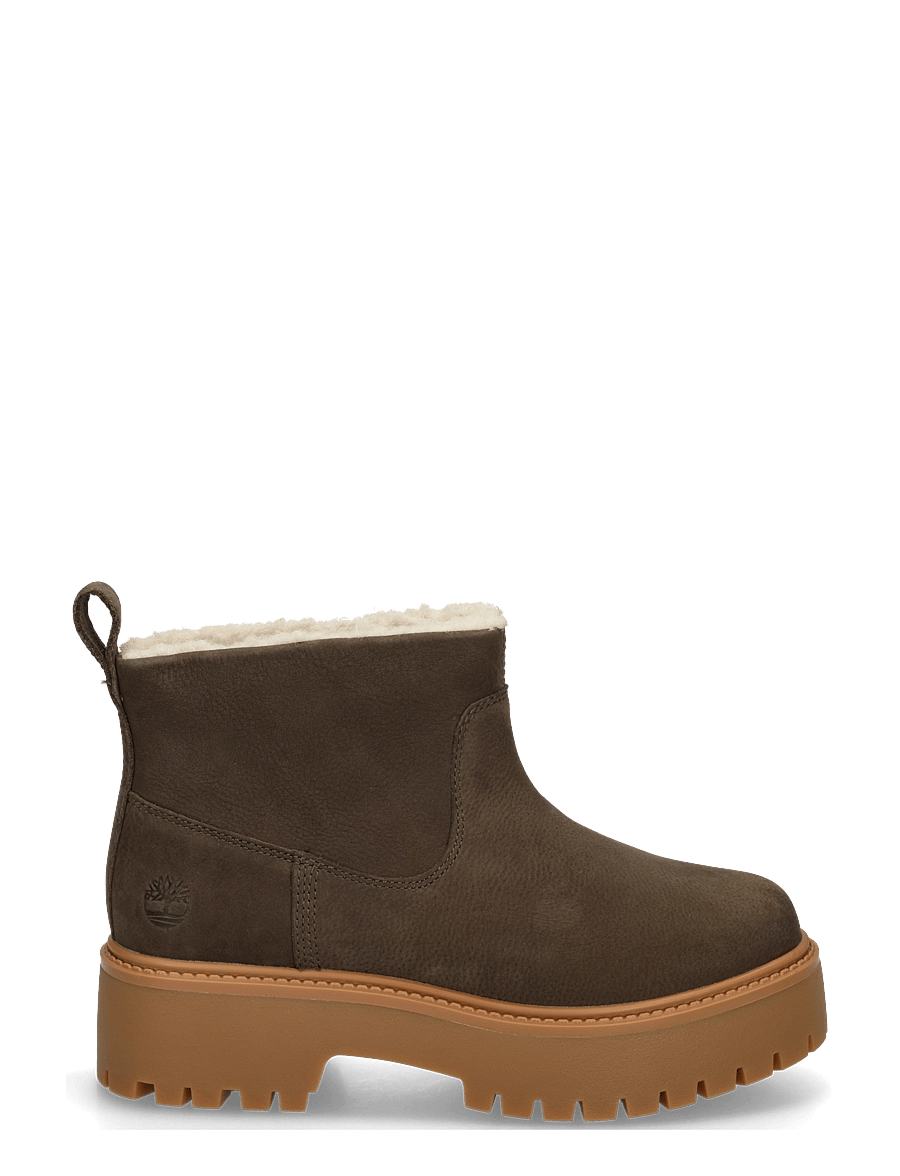 Timberland - MID WARM LINED BOOT - platta ankelboots - dk brn f grain - 2