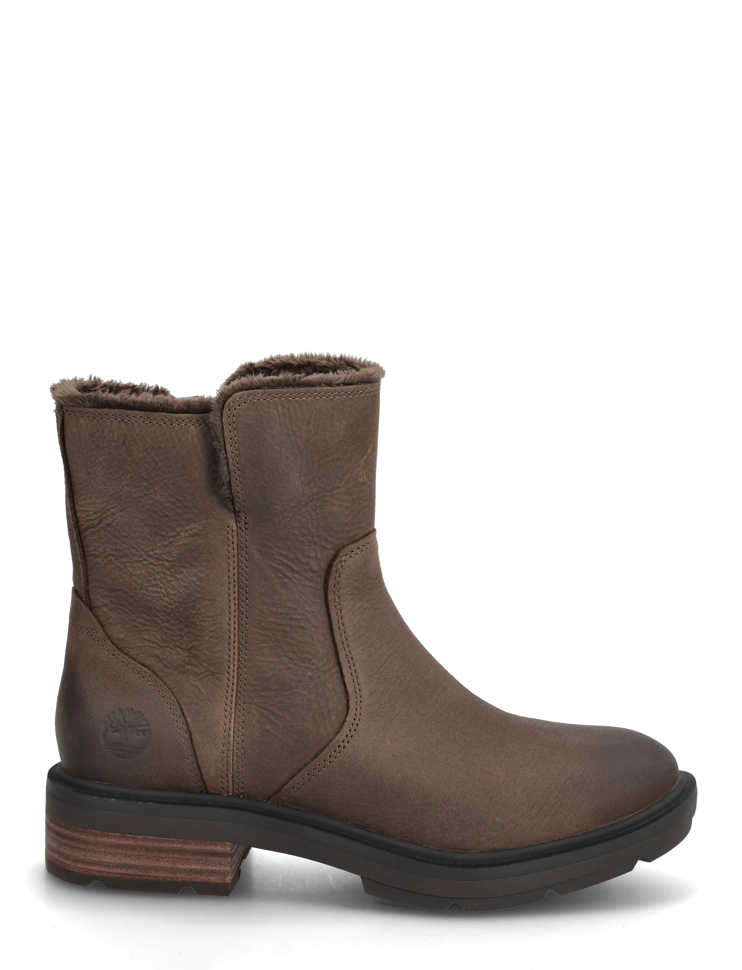 Timberland - MID WARM LINED BOOT - flat ankle boots - md brn f grain - 1