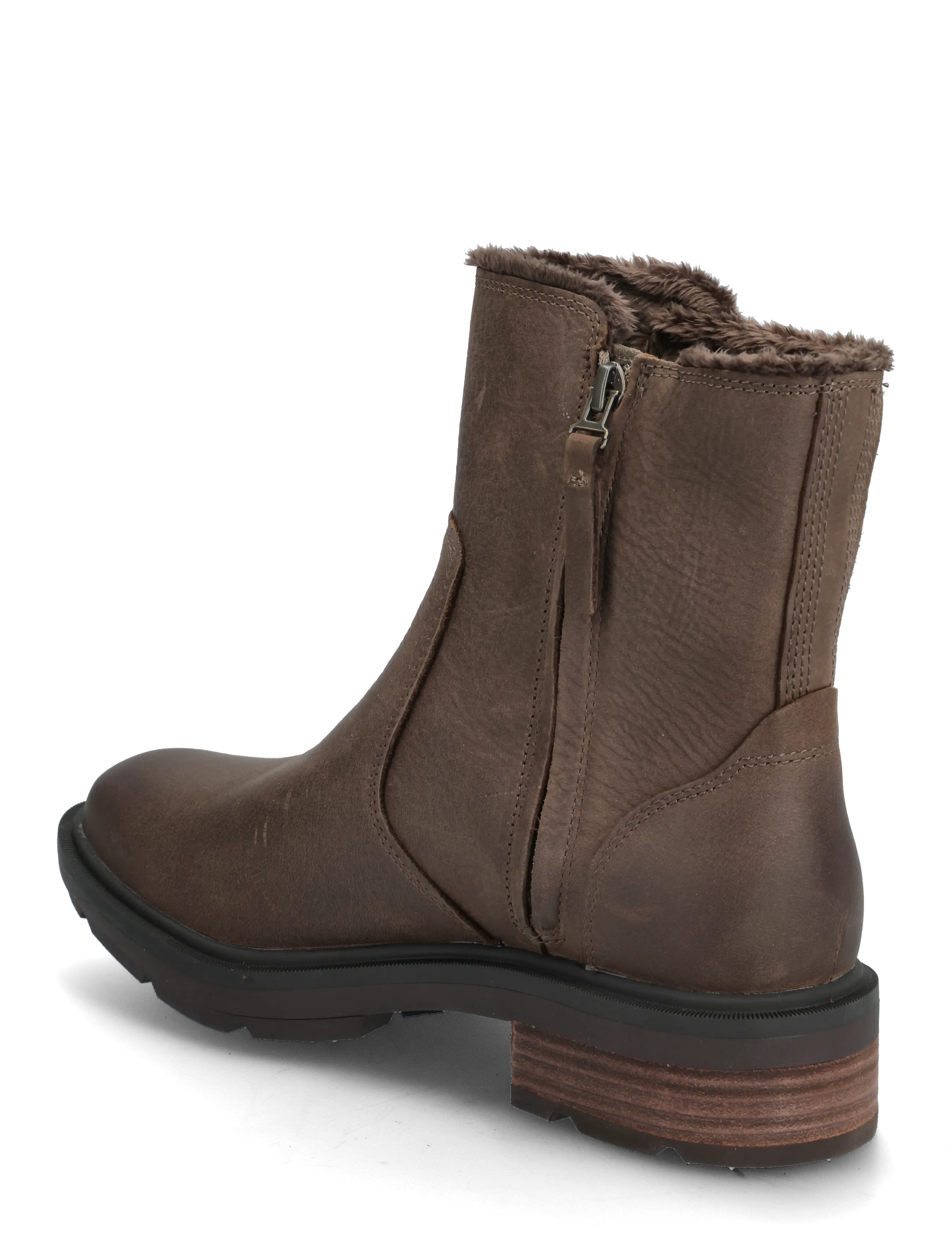Timberland - MID WARM LINED BOOT - flat ankle boots - md brn f grain - 2