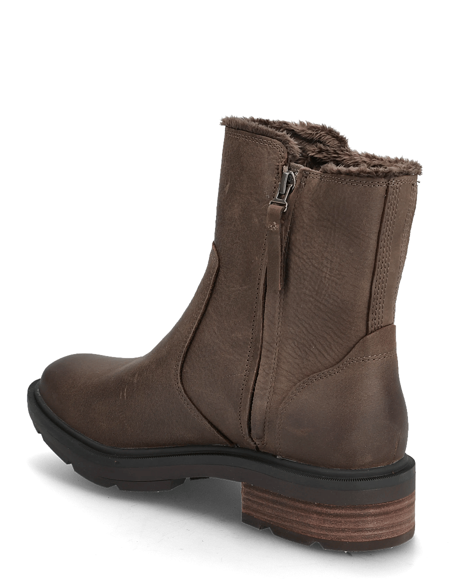 Timberland - MID WARM LINED BOOT - platta ankelboots - md brn f grain - 2