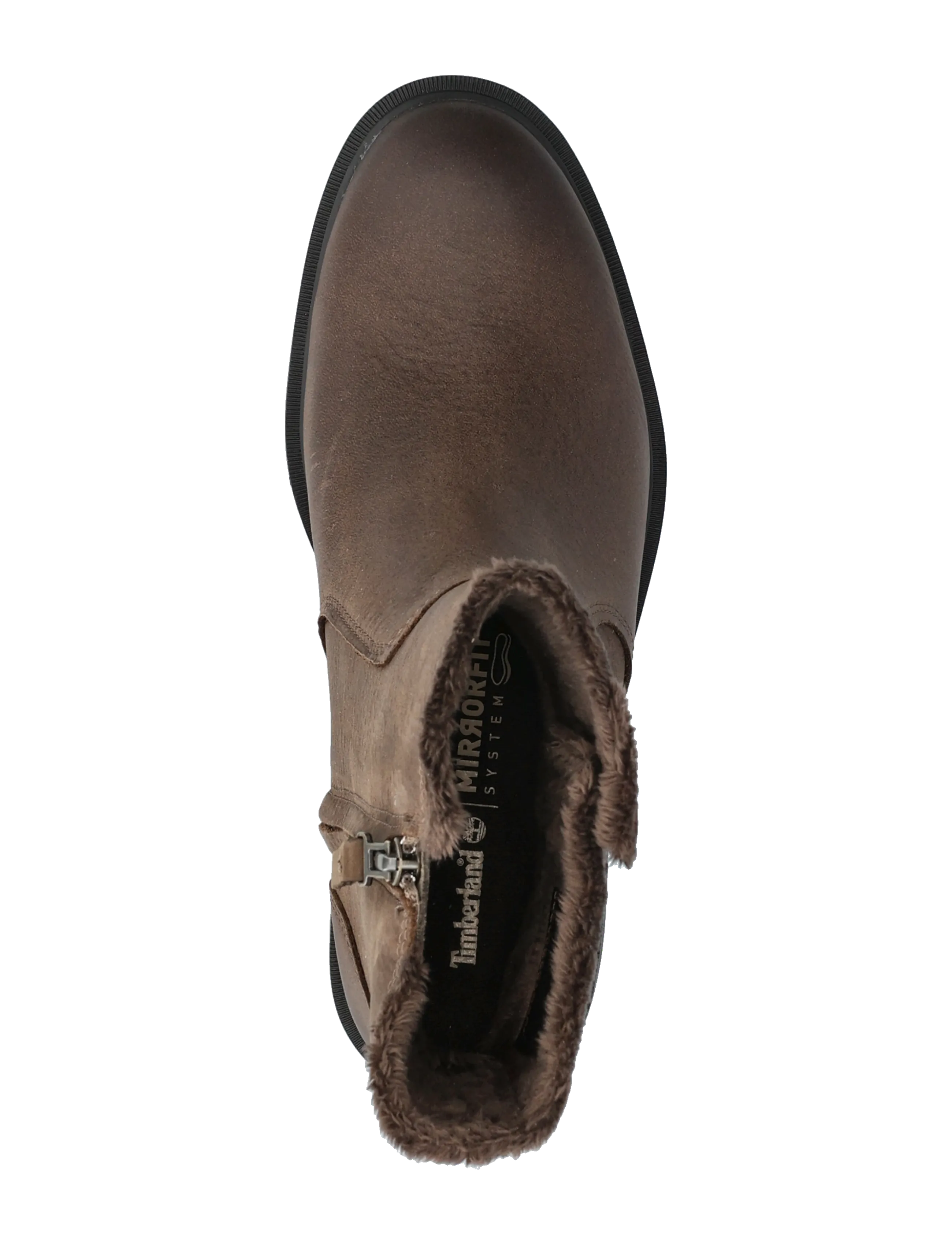 Timberland - MID WARM LINED BOOT - flat ankle boots - md brn f grain - 3