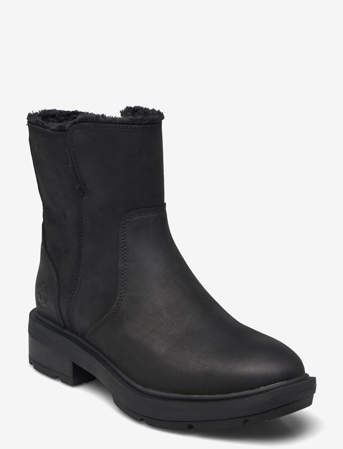 Timberland - MID WARM LINED BOOT - platta ankelboots - blk full grain - 0