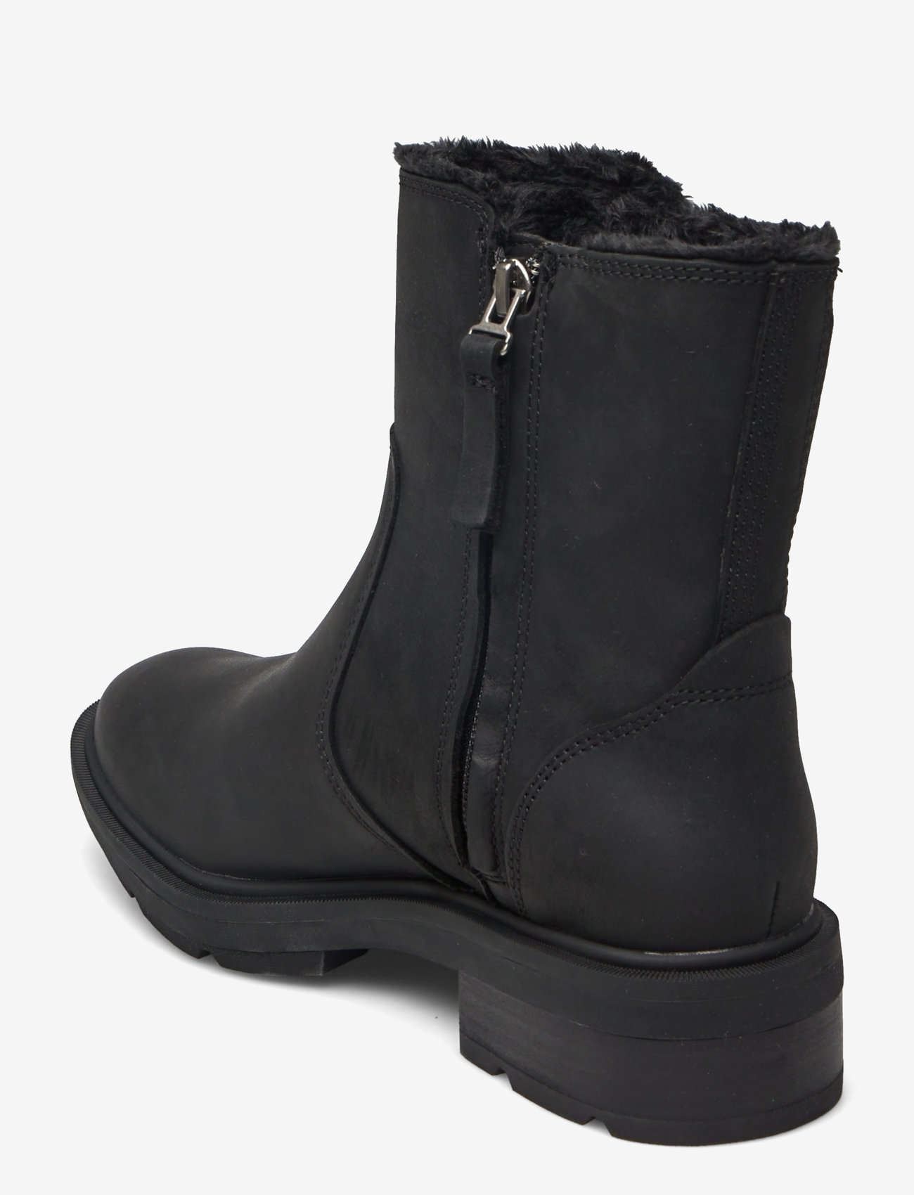 Timberland - MID WARM LINED BOOT - platta ankelboots - blk full grain - 2