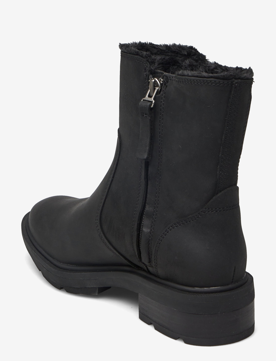 Timberland - MID WARM LINED BOOT - platta ankelboots - blk full grain - 2