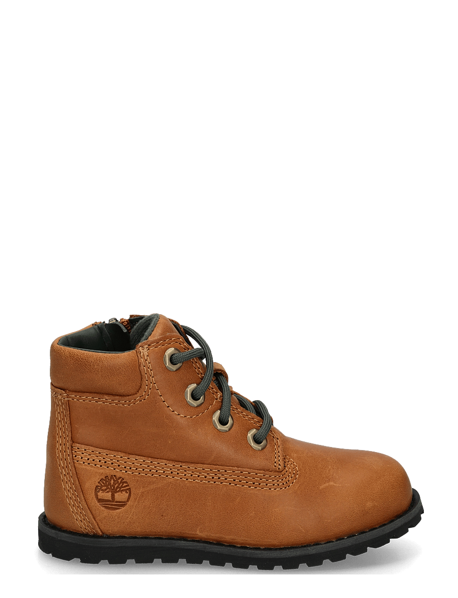Timberland - MID LACE UP WITH ZIP BOOT - talvesaapad - wheat - 2