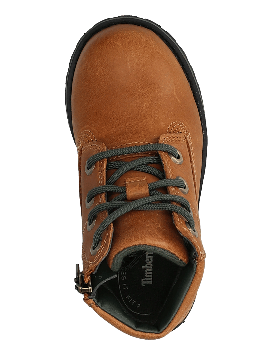 Timberland - MID LACE UP WITH ZIP BOOT - talvesaapad - wheat - 3