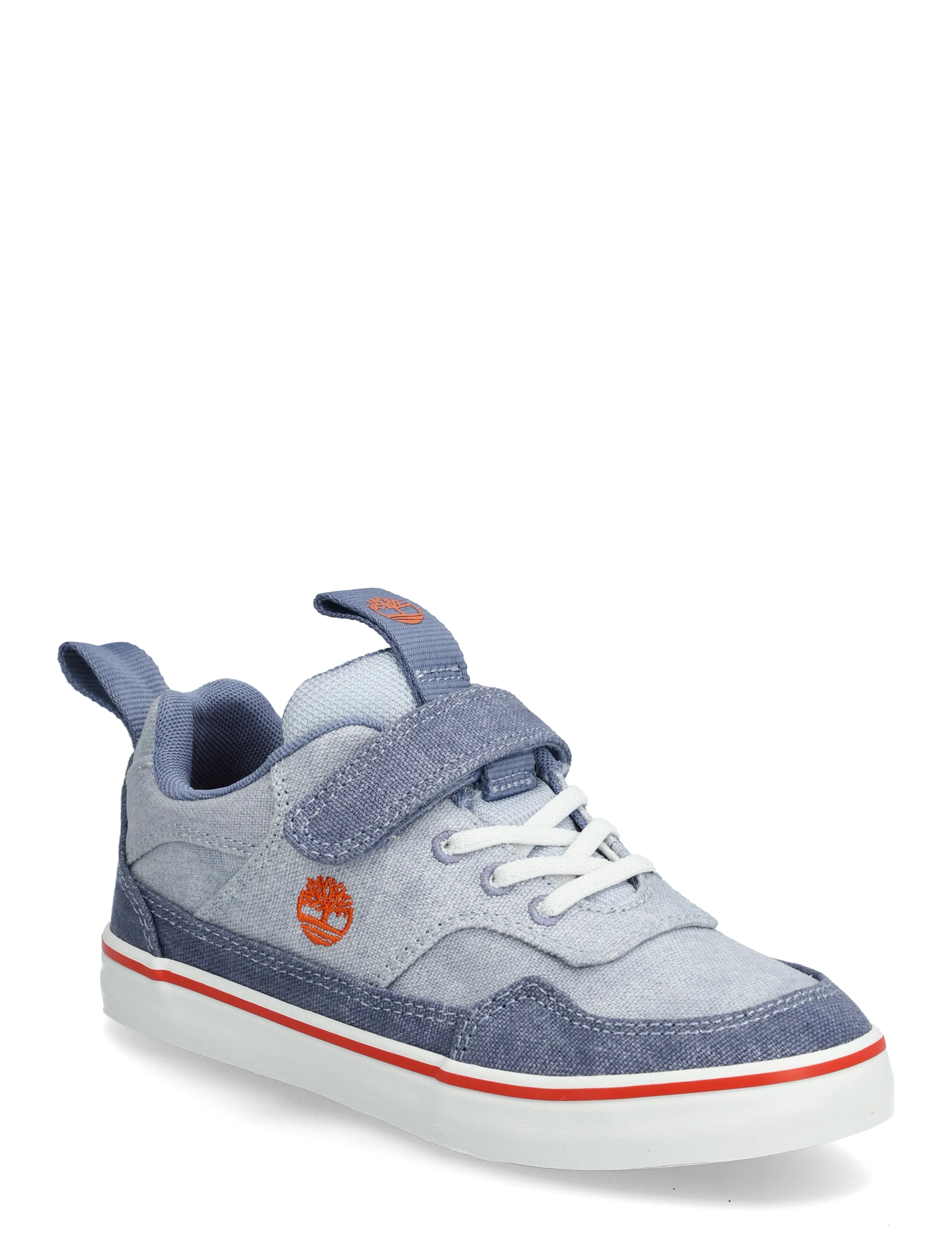 Timberland Stone Jump Low Hook & Loop Sneaker Lt Blue Canvas, 50, Sneakers, Blau - High-top Kinder