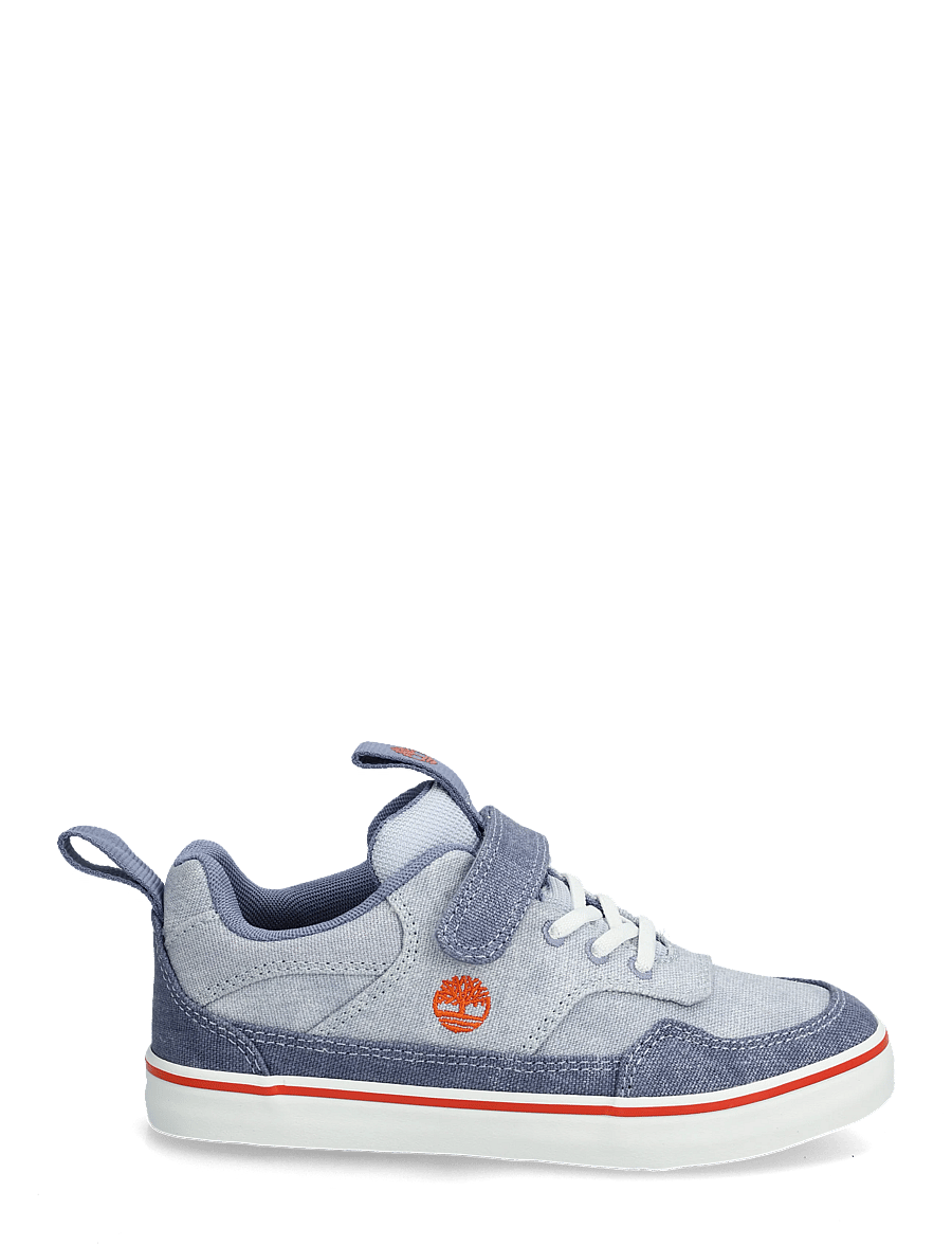 Timberland - STONE JUMP LOW HOOK & LOOP SNEAKER LT BLUE CANVAS - höga sneakers - light blue - 1
