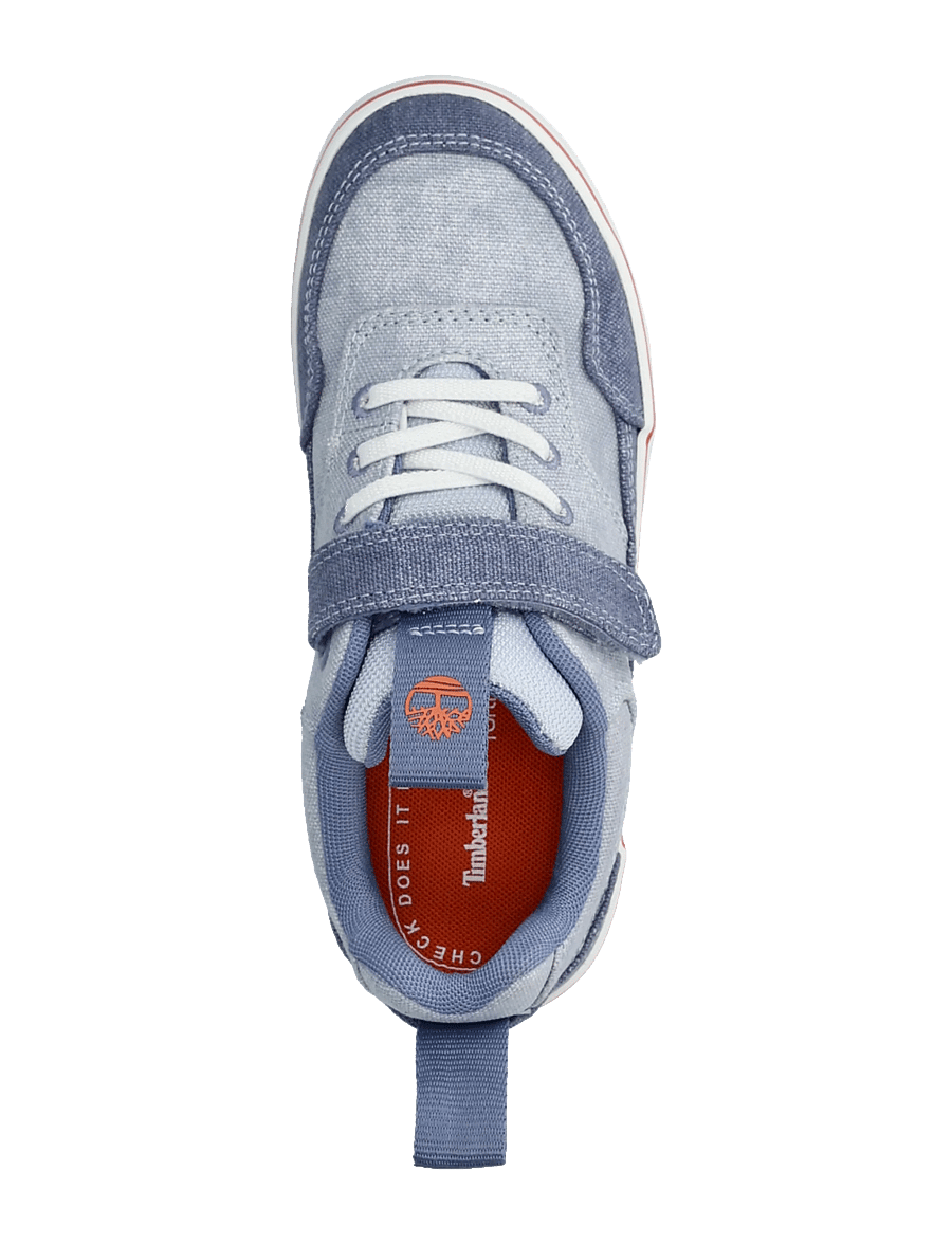 Timberland - STONE JUMP LOW HOOK & LOOP SNEAKER LT BLUE CANVAS - höga sneakers - light blue - 3