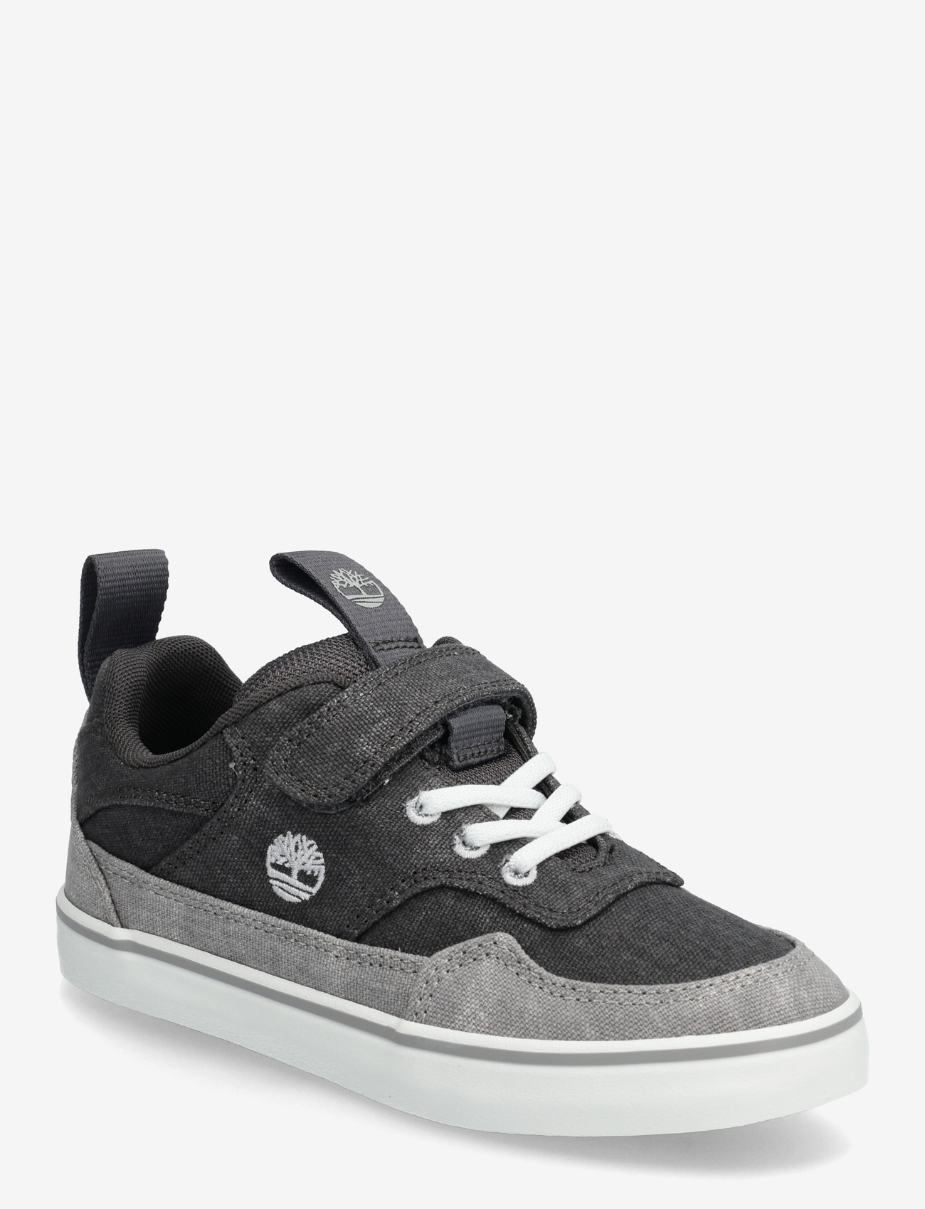 Timberland - STONE JUMP LOW HOOK & LOOP SNEAKER DARK GREY CANVAS - madala säärega tossud - dark grey - 0
