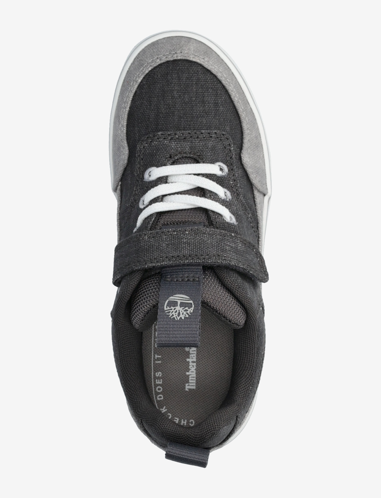 Timberland - STONE JUMP LOW HOOK & LOOP SNEAKER DARK GREY CANVAS - madala säärega tossud - dark grey - 3