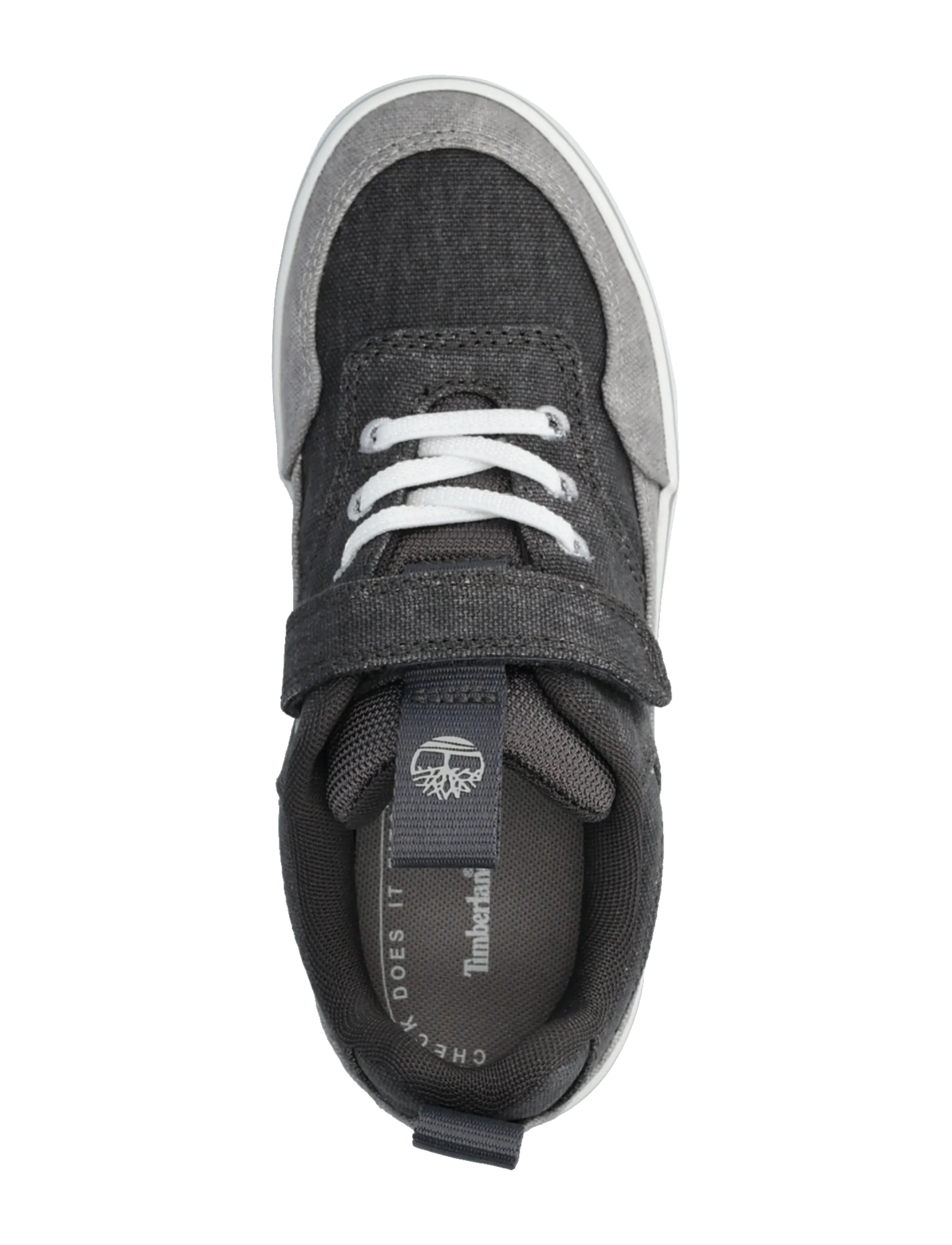 Timberland - STONE JUMP LOW HOOK & LOOP SNEAKER DARK GREY CANVAS - korkeavartiset tennarit - dark grey - 3