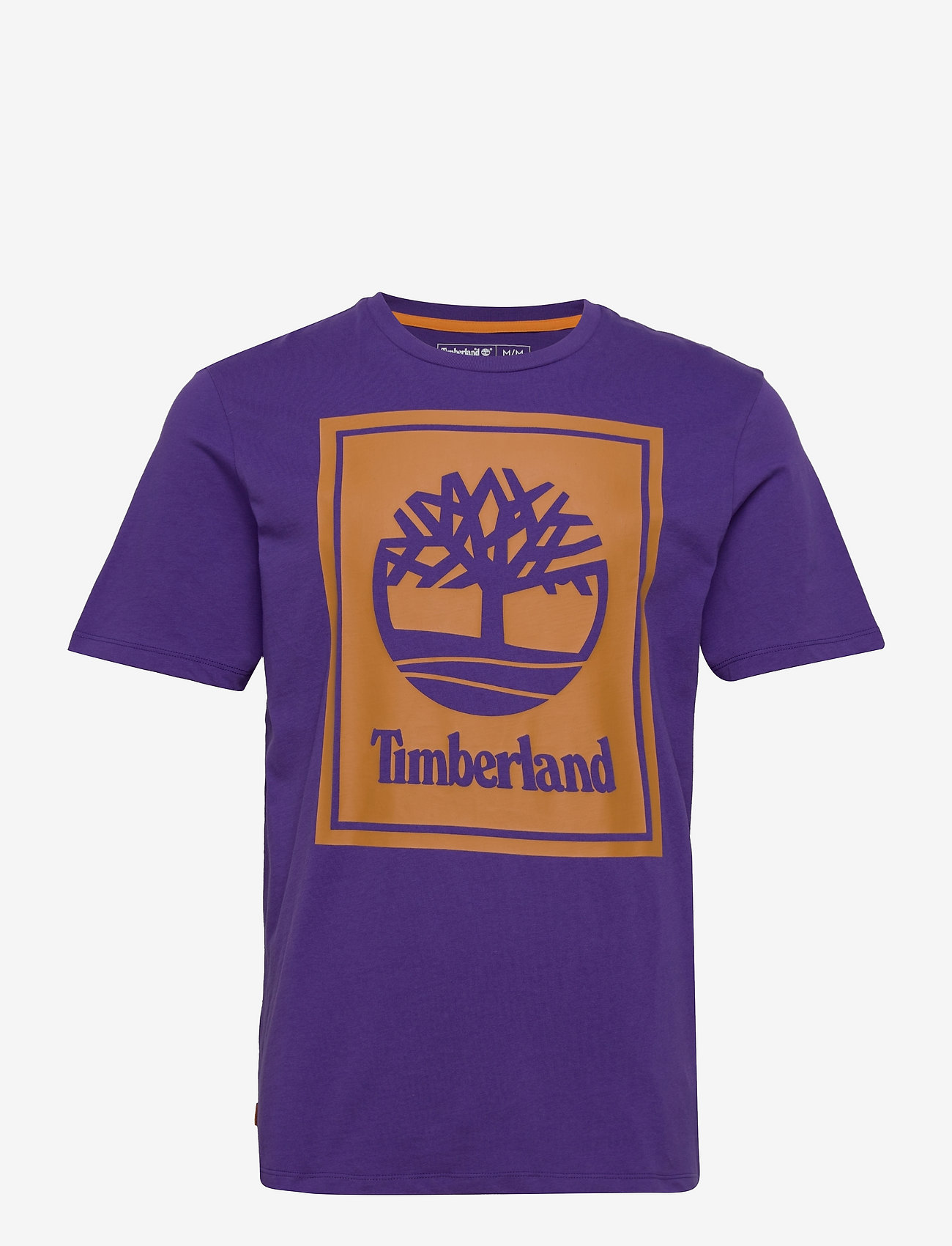 Timberland - SS Stack L Tee Reg - deep blue/wheat boot - 0