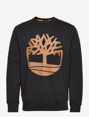 Timberland - KENNEBEC RIVER Tree Logo Crew Neck Sweatshirt BLACK/WHEAT BOOT - collegepaidat - black/wheat boot - 0