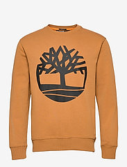 Timberland - KENNEBEC RIVER Tree Logo Crew Neck Sweatshirt WHEAT BOOT/BLACK - svetarit - wheat boot/black - 0