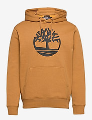 Timberland - KENNEBEC RIVER Tree Logo Hoodie WHEAT BOOT/BLACK - hoodies - wheat boot/black - 0