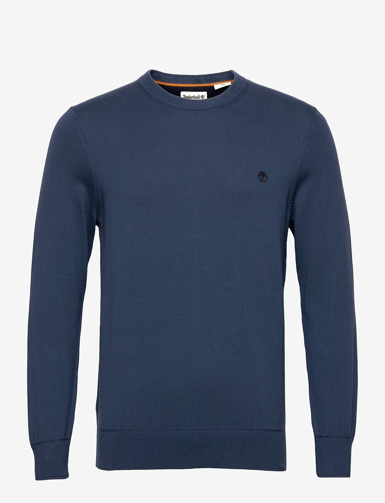 Timberland - WILLIAMS RIVER Cotton YD Sweater DARK DENIM - basic shirts - dark denim - 0