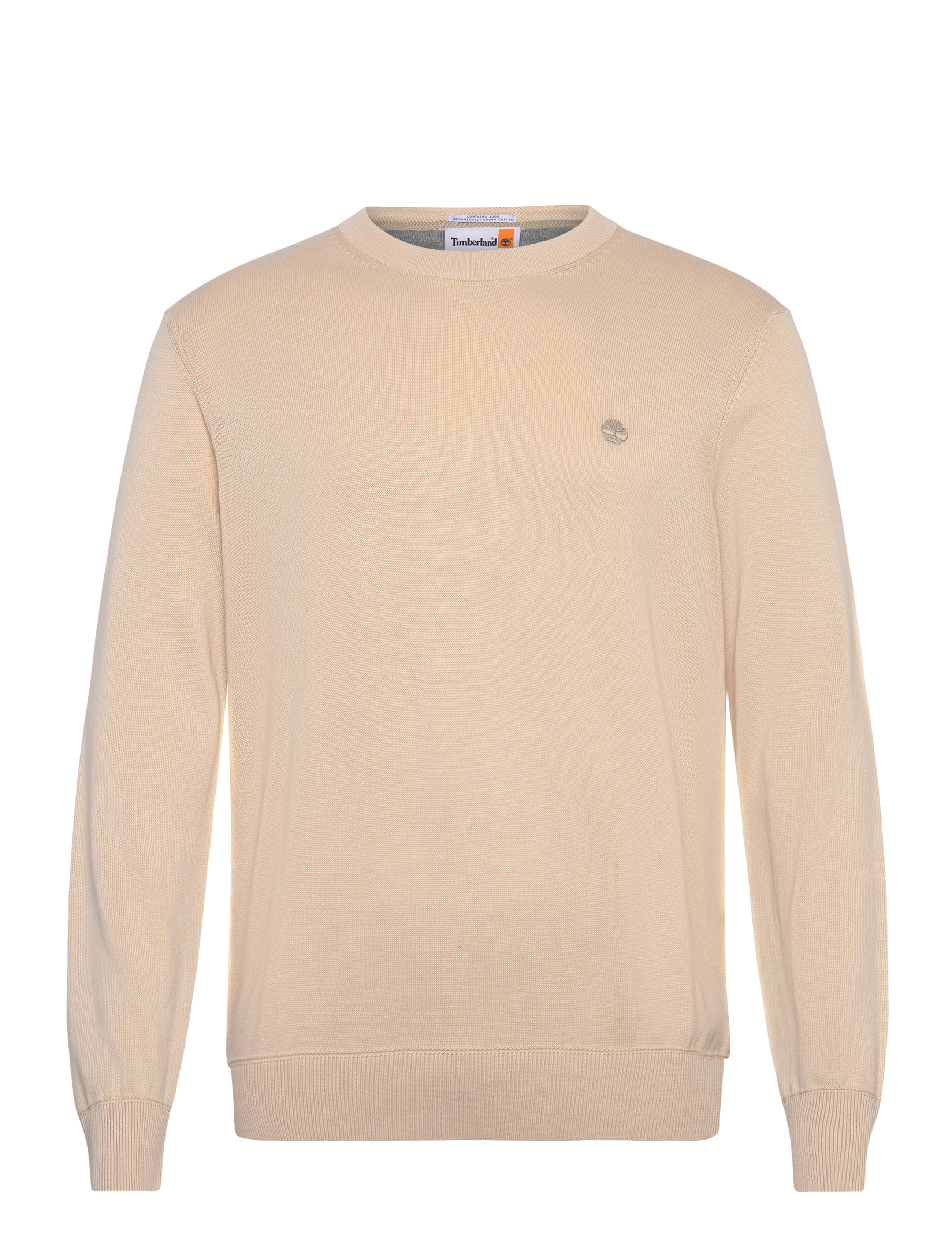 Timberland Cotton Yd Sweater, Rundhalset Sweater, Beige, Str: XXL