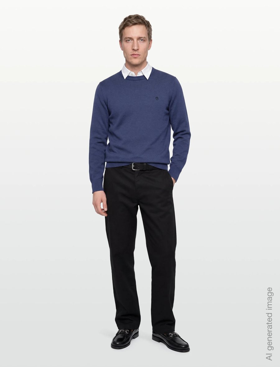 Timberland - WILLIAMS RIVER Cotton YD Sweater OCEANA - rundhals - dark blue - 0