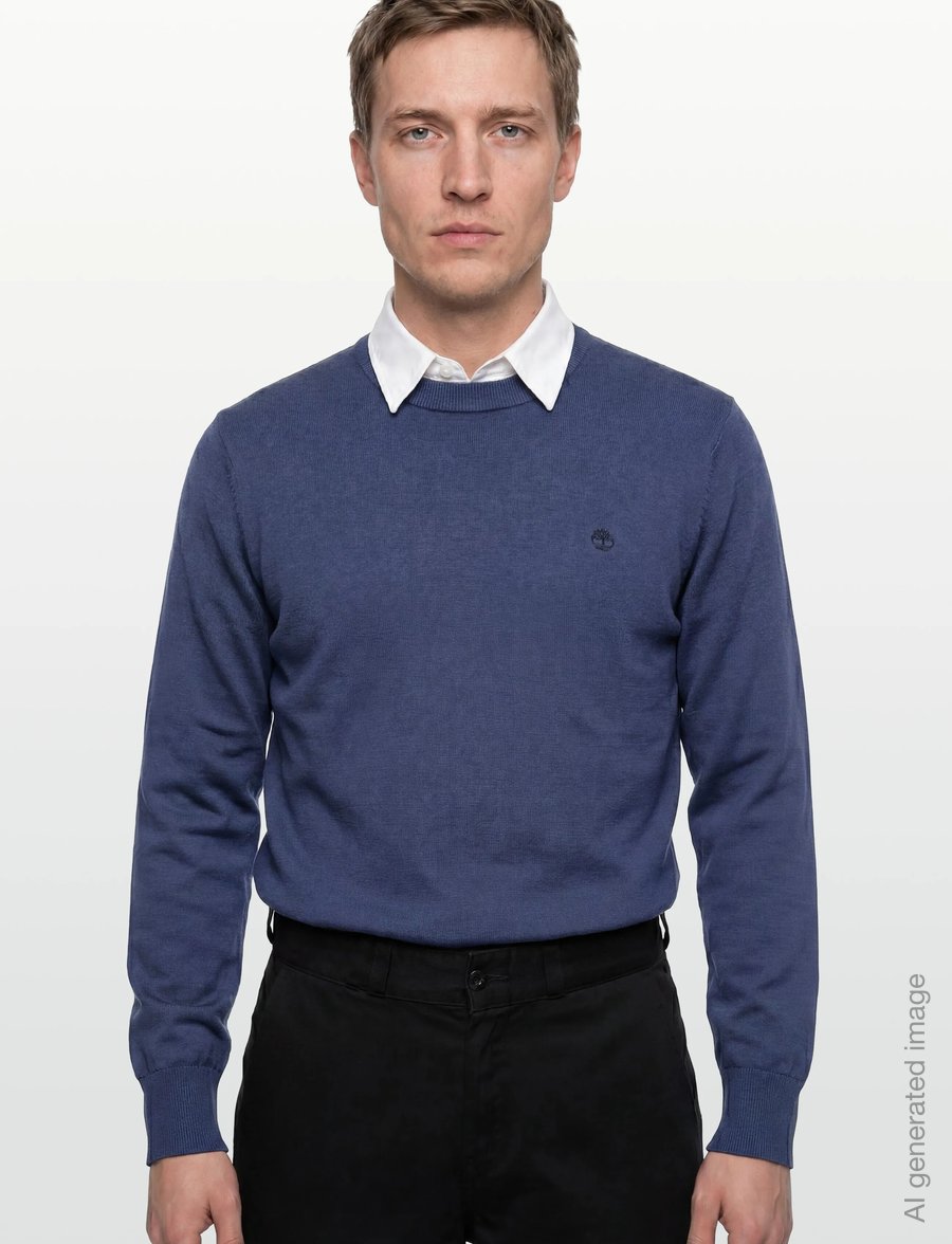Timberland - WILLIAMS RIVER Cotton YD Sweater OCEANA - rundhals - dark blue - 3