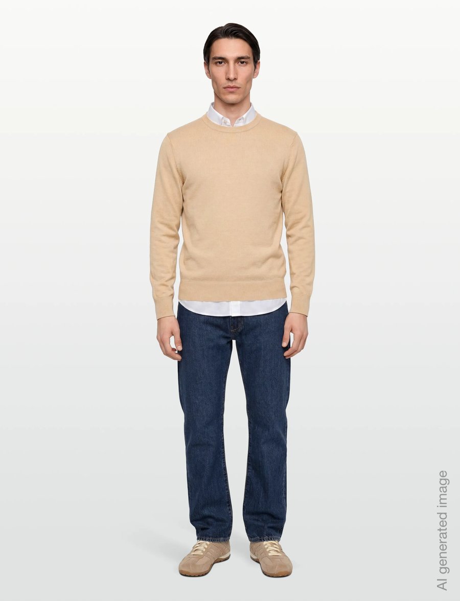 Timberland - WILLIAMS RIVER Cotton YD Sweater SAFARI - rundhals - medium beige - 0