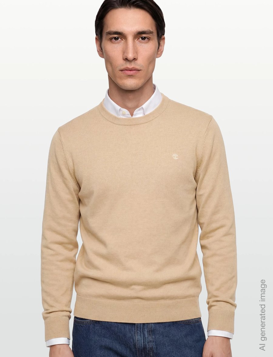 Timberland - WILLIAMS RIVER Cotton YD Sweater SAFARI - rundhals - medium beige - 3