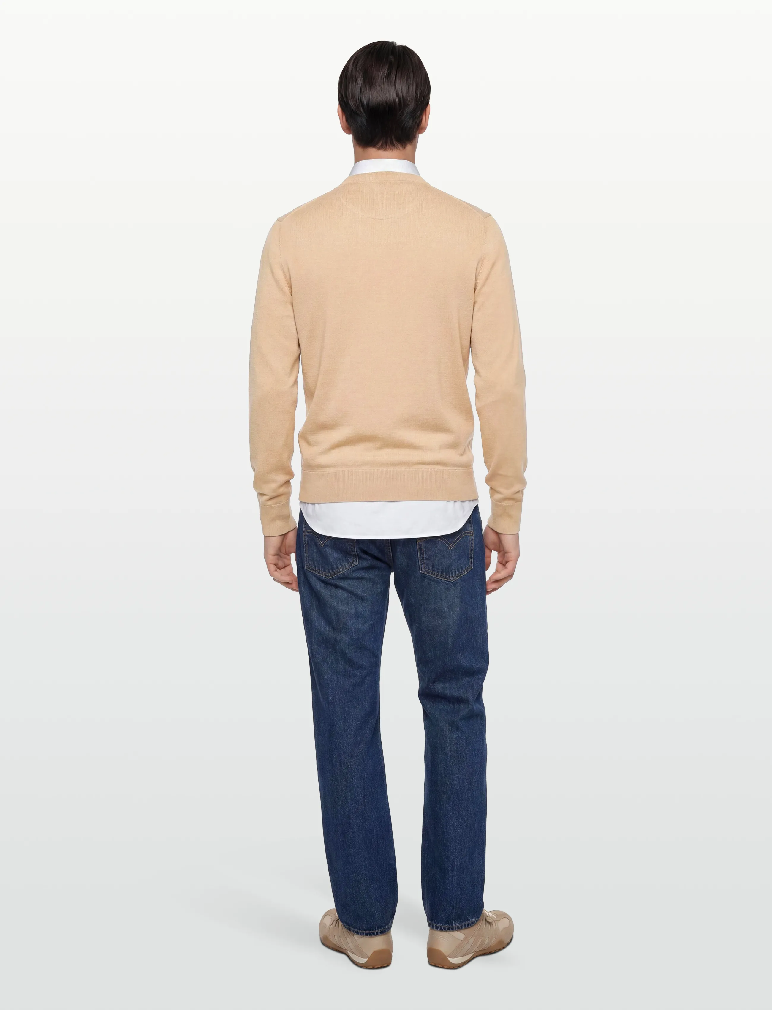 Timberland - WILLIAMS RIVER Cotton YD Sweater SAFARI - rundhalsad - medium beige - 4
