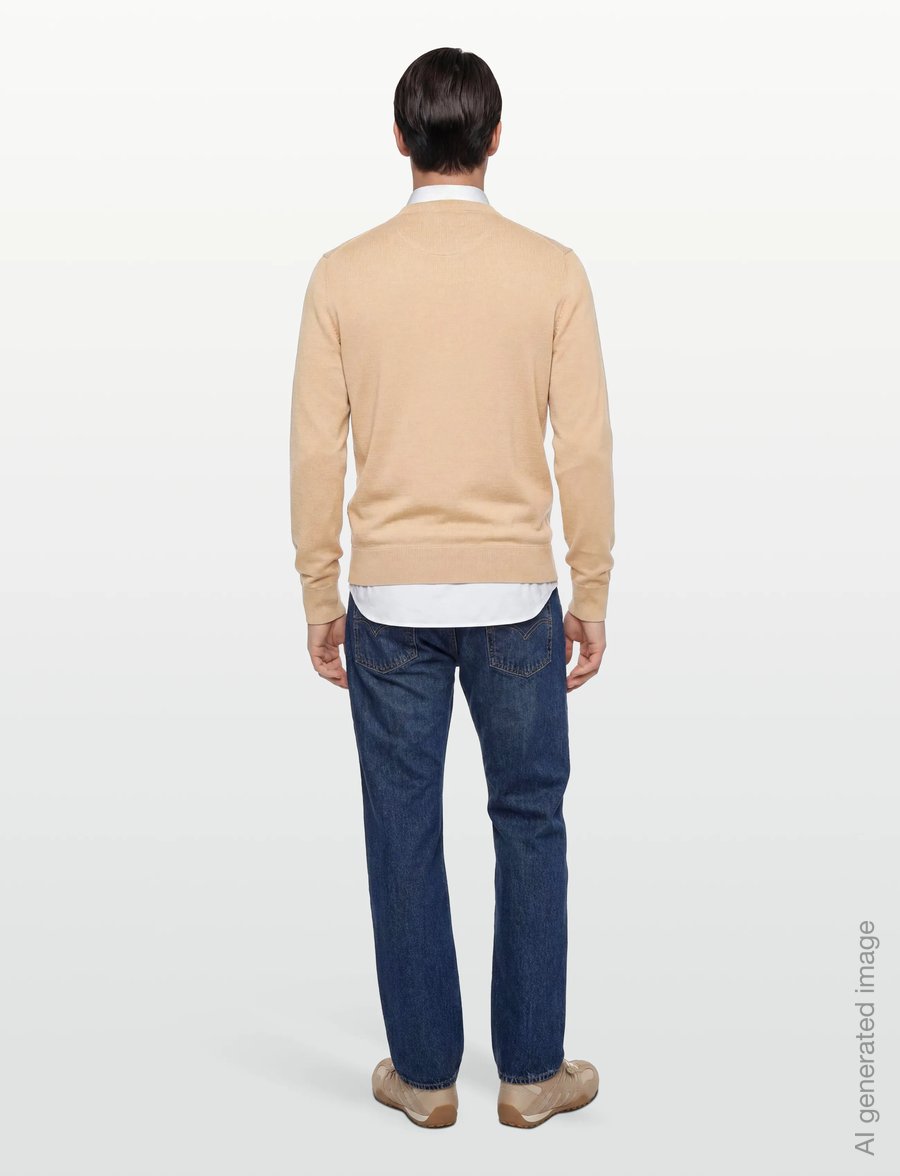 Timberland - WILLIAMS RIVER Cotton YD Sweater SAFARI - rundhals - medium beige - 4