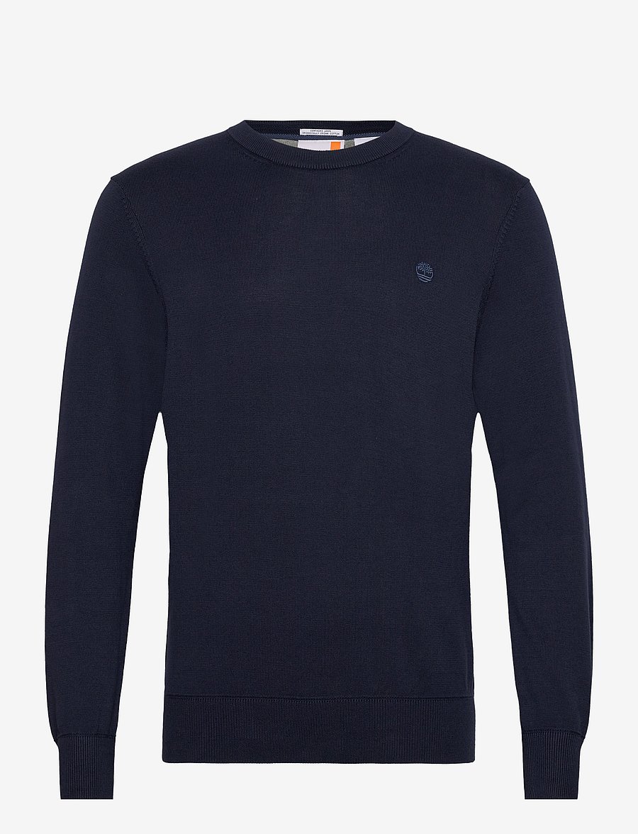 Timberland - Cotton YD Sweater - Ümmarguse kaelusega kudumid - dk sph/dk denim - 0