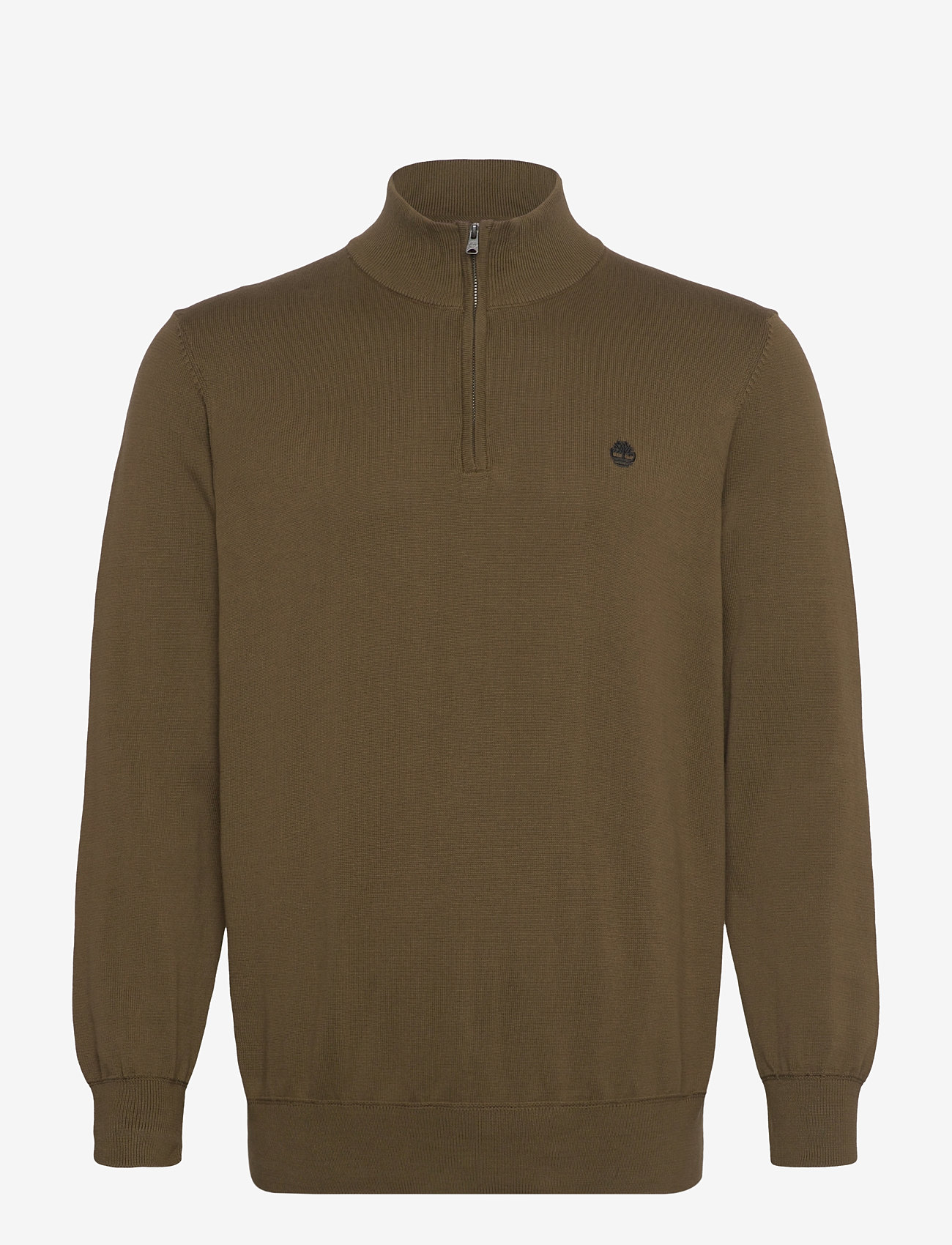 Timberland - Cotton YD 1/4 Zip Sweater - half zip-tröjor - dark olive - 0