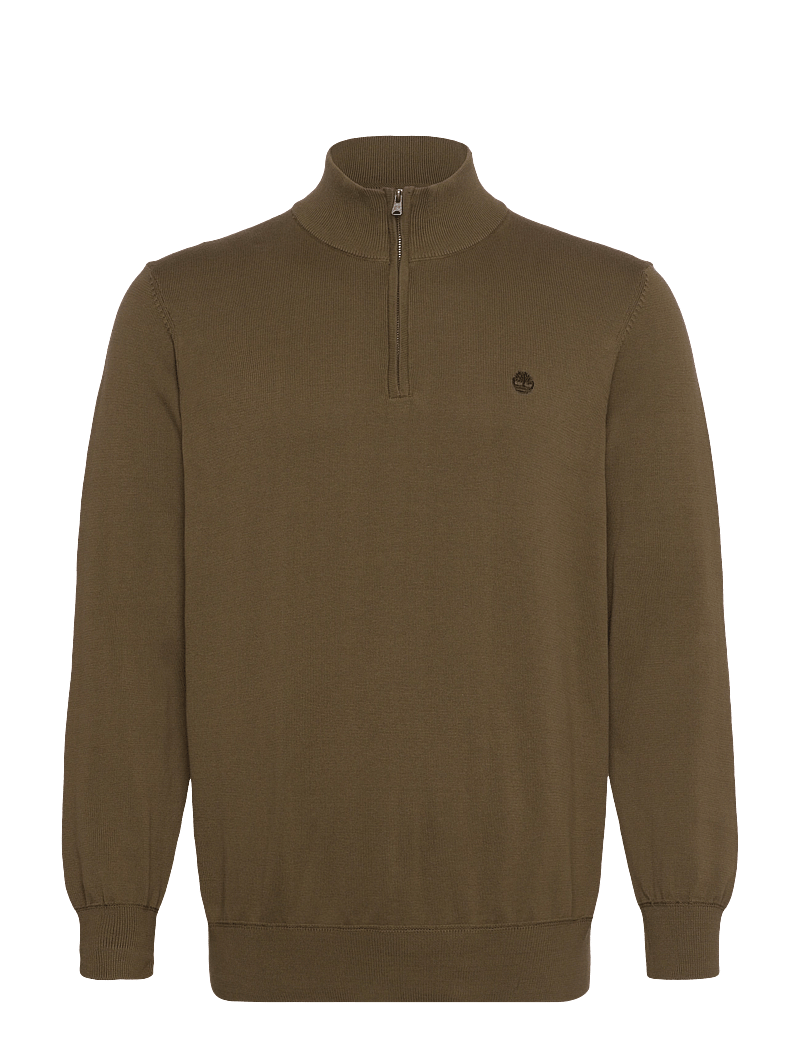 Timberland - Cotton YD 1/4 Zip Sweater - half zip-tröjor - dark olive - 0