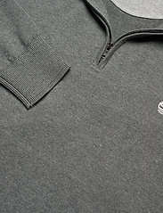 Timberland - WILLIAMS RIVER Cotton YD 1/4 Zip Sweater DARK GREY HEATHER - trøjer med lynlås - dark grey heather - 2