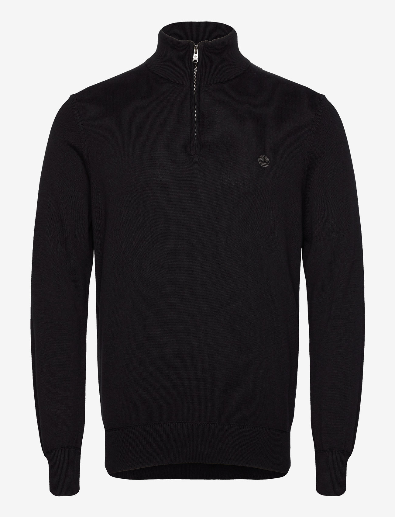 Timberland - Cotton YD 1/4 Zip Sweater - tõmblukk-kaelusega džemprid - black/pavement - 0