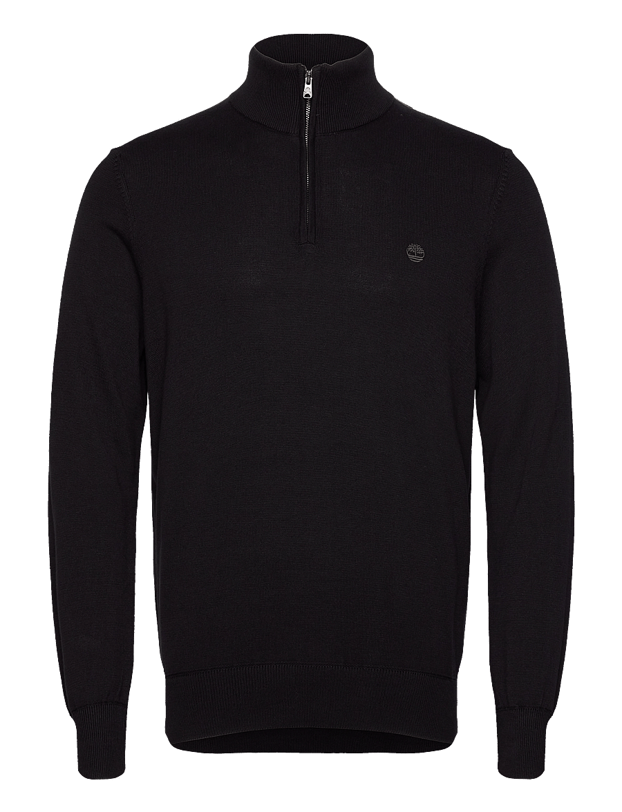Timberland - Cotton YD 1/4 Zip Sweater - half zip jumpers - black/pavement - 0