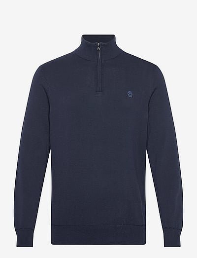 Cotton Yd 1/4 Zip Sweater - Half Zip-TrøJer
