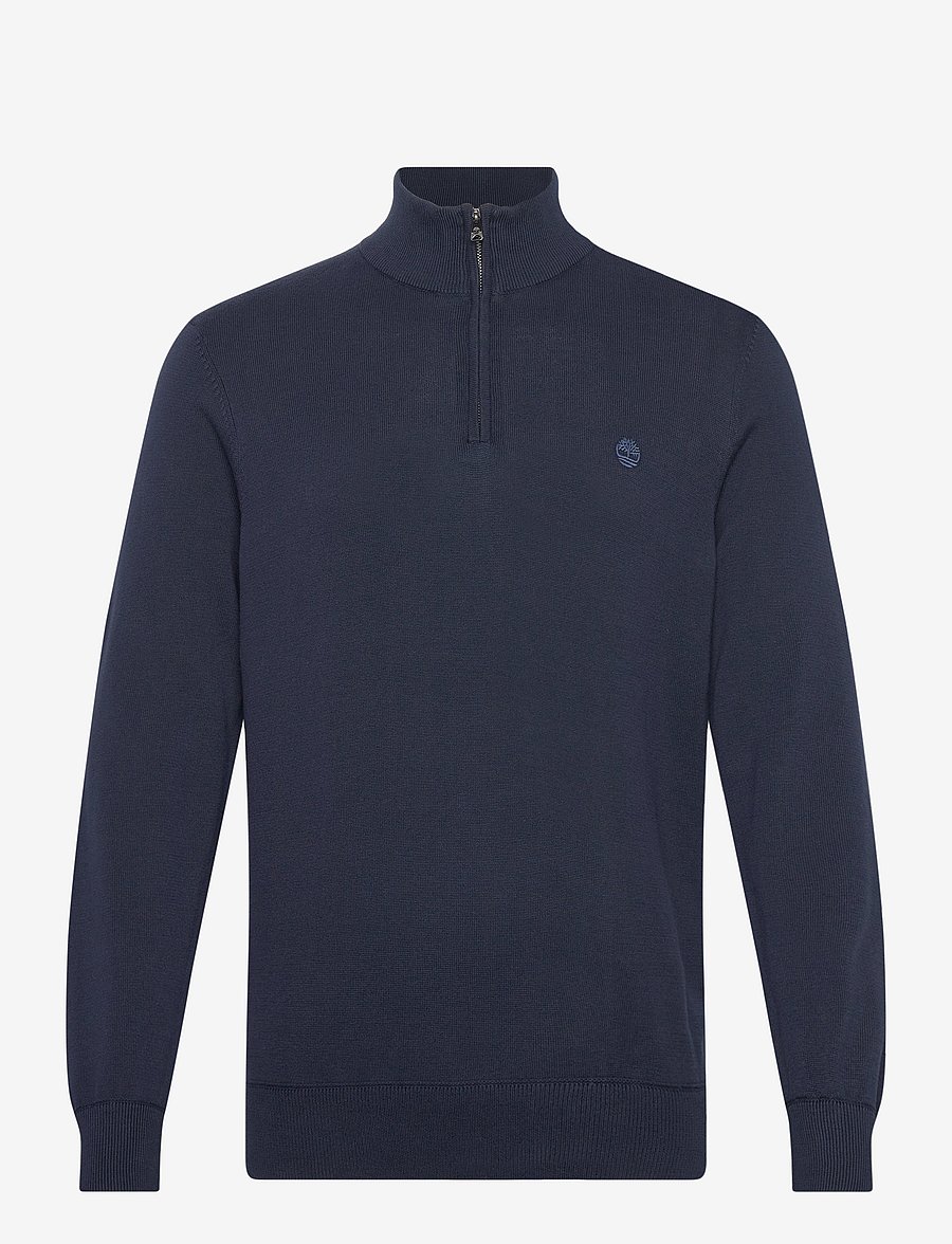 Timberland - Cotton YD 1/4 Zip Sweater - pullover mit halbem reißverschluss - dk sph/dk denim - 0