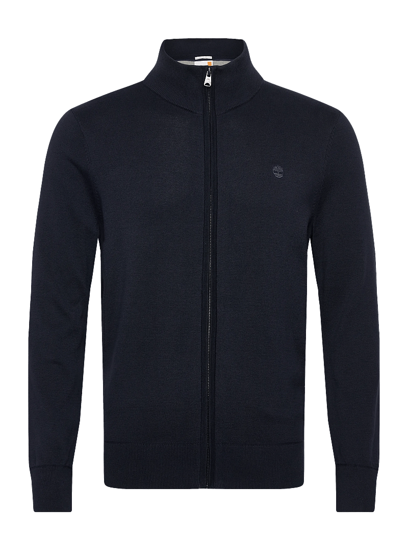 Timberland - Cotton YD Full Zip Sweater - pullover mit durchgehendem reißverschluss - dk sph/dk denim - 0