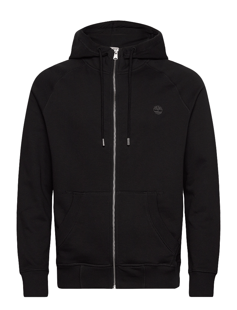 Timberland - Brushed Back Full Zip Hoodie - hoodies - black/pavement - 0