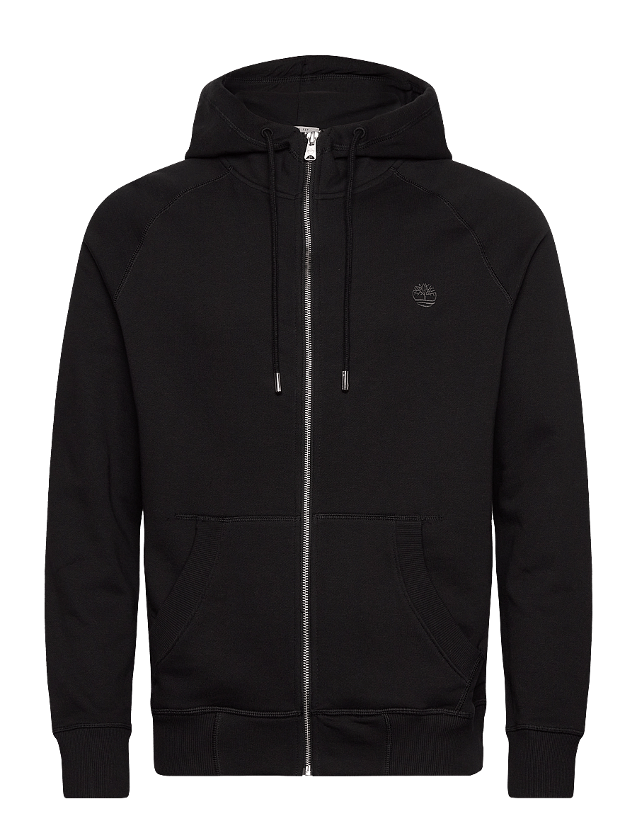 Timberland - Brushed Back Full Zip Hoodie - kapuzenpullover - black/pavement - 0