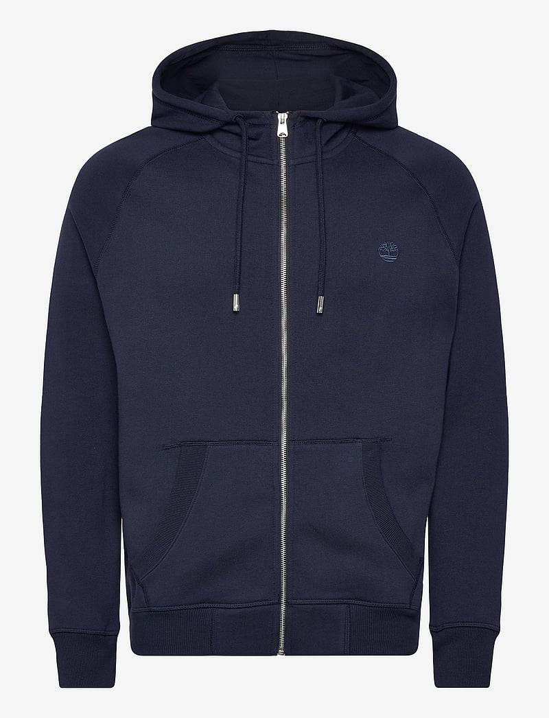 Timberland - Brushed Back Full Zip Hoodie - hættetrøjer - dk sph/dk denim - 0