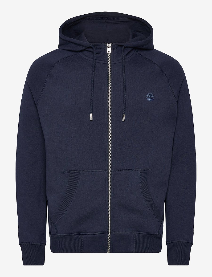 Timberland - Brushed Back Full Zip Hoodie - džemperiai su gobtuvu - dk sph/dk denim - 0