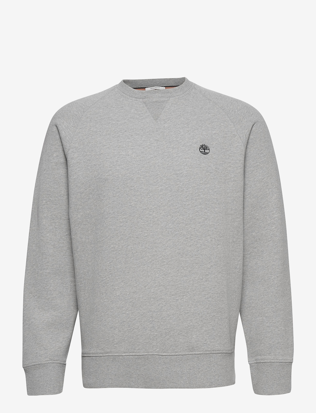 Timberland - Brushed Back Crew Sweatshirt - sweatshirts - med gry heather - 0