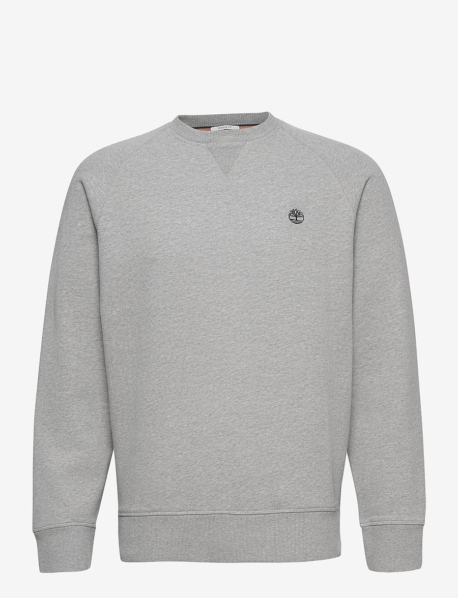 Timberland - Brushed Back Crew Sweatshirt - nach stil kaufen - med gry heather - 0