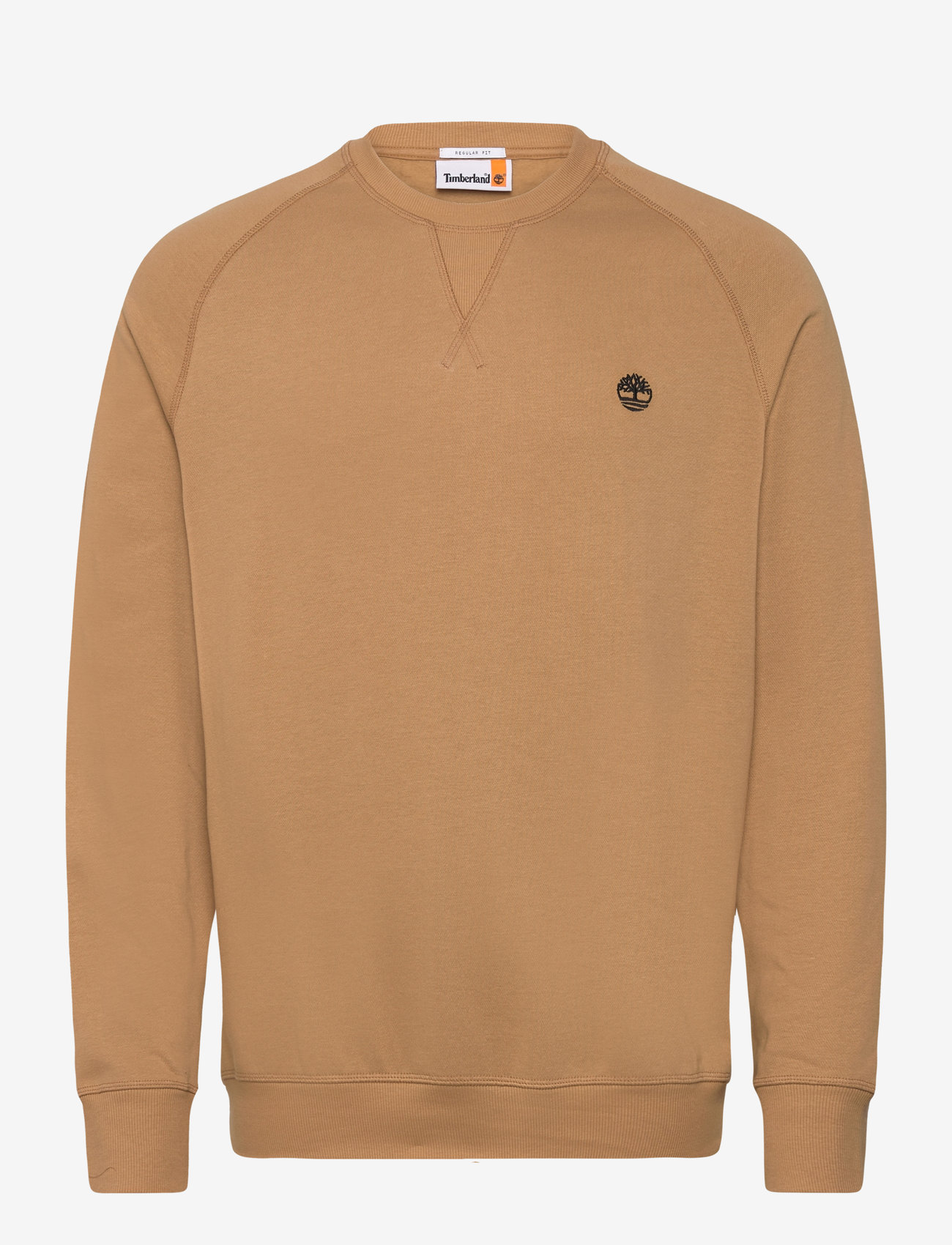 Timberland - Brushed Back Crew Sweatshirt - sweatshirts - light wheat b - 0