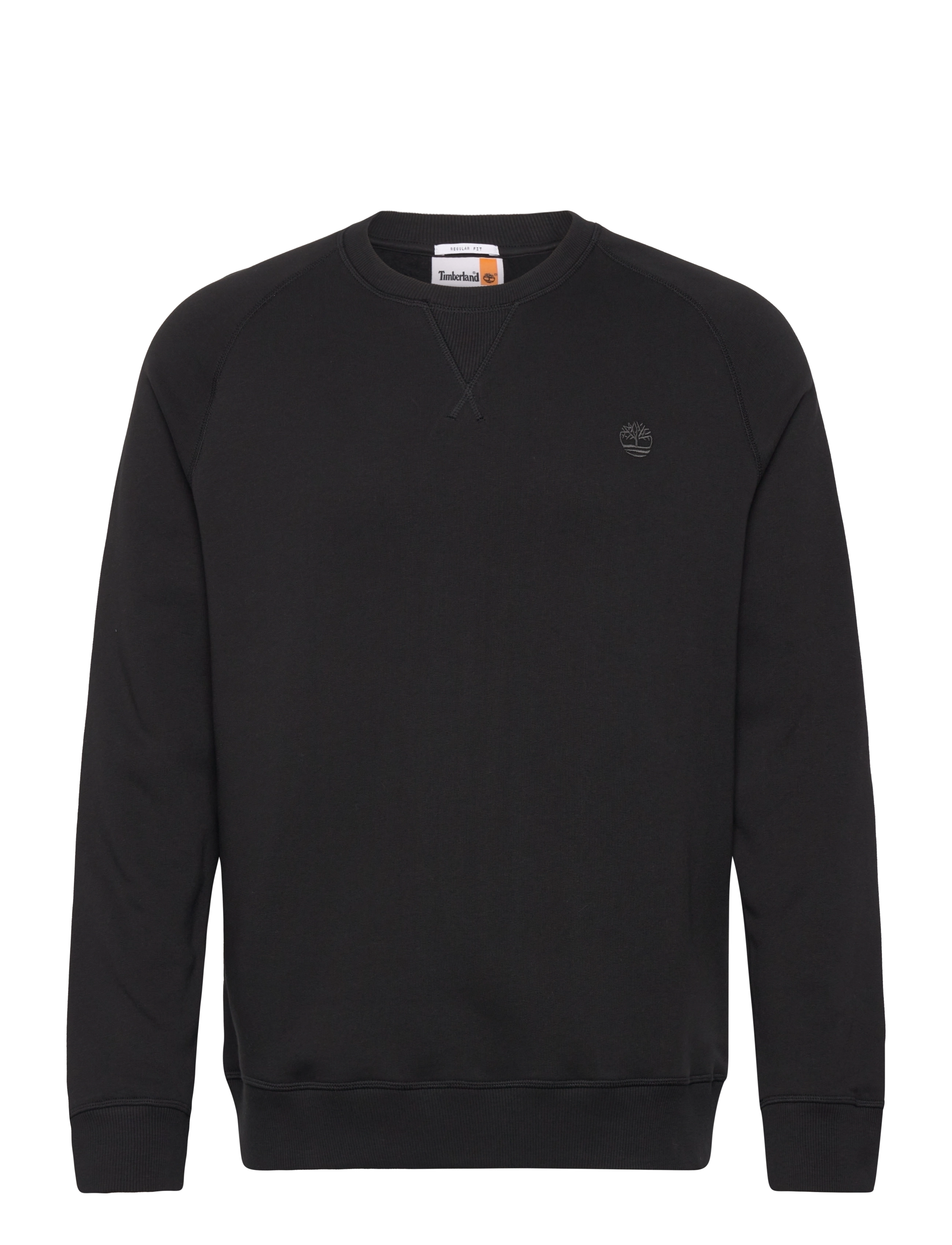 Timberland Brushed Back Crew Sweatshirt, S, Black, Sweatshirts & Hættetrøjer > Sweatshirts, Herre