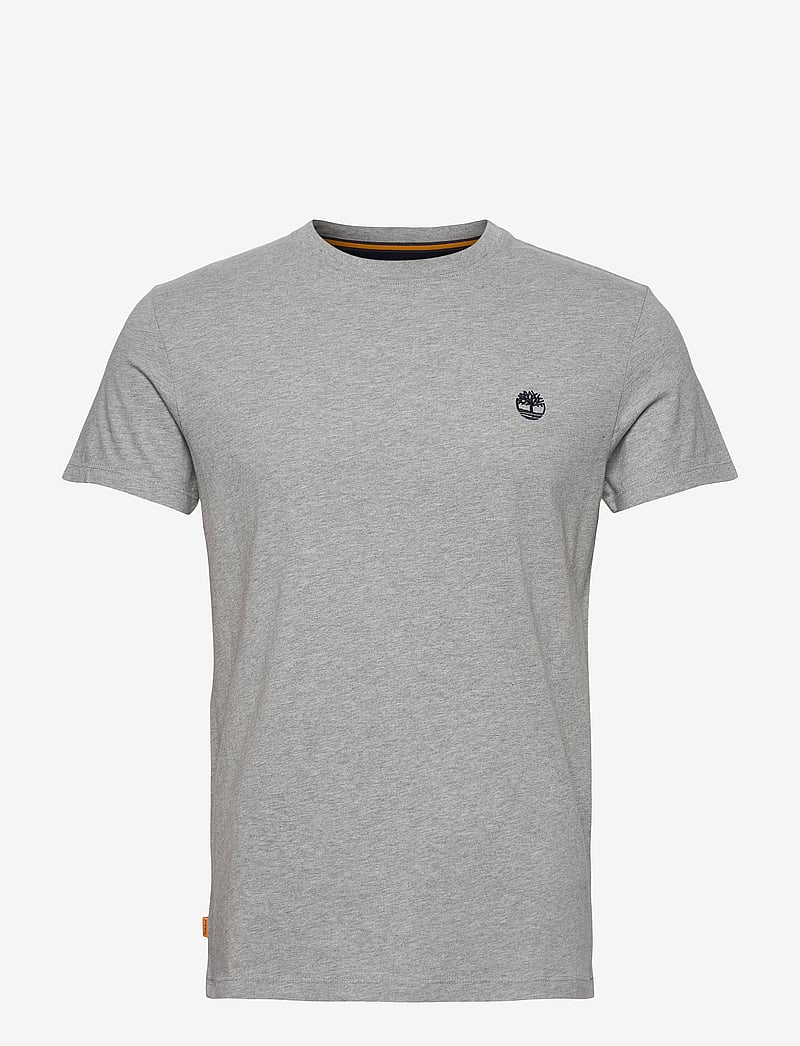 Timberland - DUNSTAN RIVER Short Sleeve Tee MEDIUM GREY HEATHER - lühikeste varrukatega t-särgid - medium grey - 0